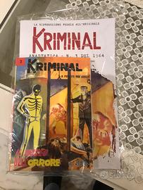 Kriminal ristampe in anastatica primi 9 numeri