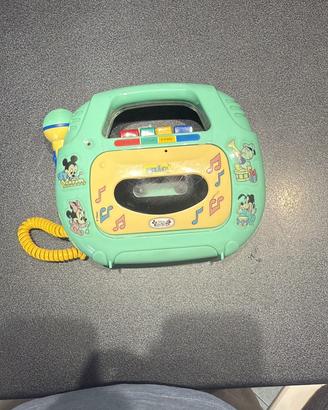 Riproduttore Cassette/Karaoke Disney