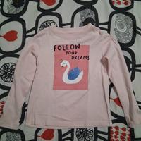 Maglietta rosa bambina OVS taglia5 5/6 anni