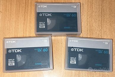 3 CASSETTA VIDEO MINI DV DMW60 TDK MINI DV