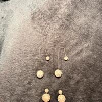 Orecchini con strass a pallina – 2 paia