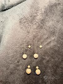 Orecchini con strass a pallina – 2 paia