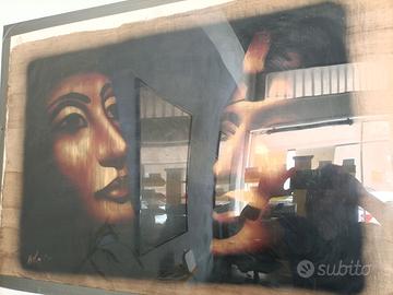 papiro su papiro originale Nefertari e Ramses II