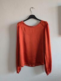 Blusa arancio  in viscosa