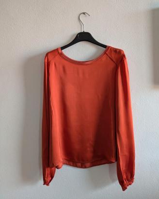 Blusa arancio  in viscosa