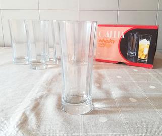 SET 6 bicchieri GALLIA in vetro per whisky amaro