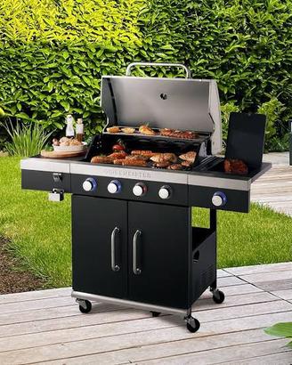 Barbecue bbq 5 fuochi con led