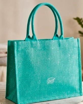 Borsa in tela spessa just cm 43 x 34 x 20