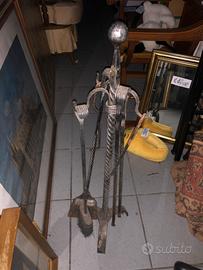 Set da camino in ferro battuto