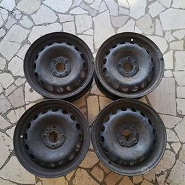 4 - CERCHI IN FERRO FIAT 5,5X14 4X98 ET35 CB 58,1