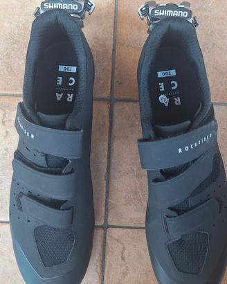 scarpe con pedalini a blocco per bicicletta 