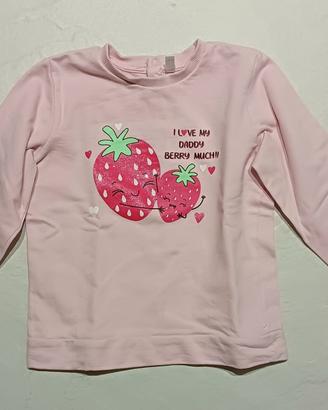 felpa bambina a 5 euro misura 36 mesi