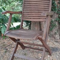 Sedia da giardino in legno