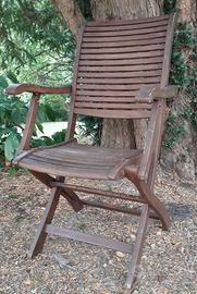 Sedia da giardino in legno