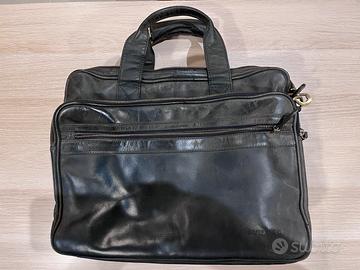 Borsa insegnante in pelle a tracolla