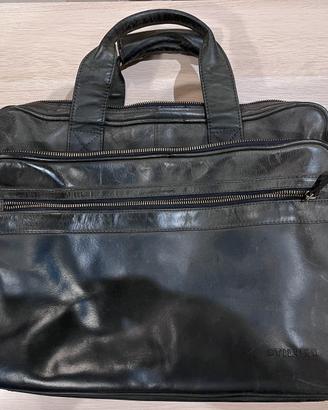Borsa insegnante in pelle a tracolla