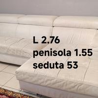 Divano ecopelle bianco prezzo trattabile