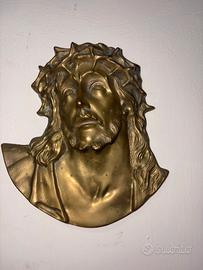 Volto di gesu in ottone