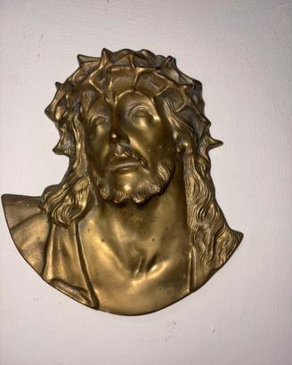 Volto di gesu in ottone