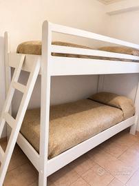 letto a castello in legno 