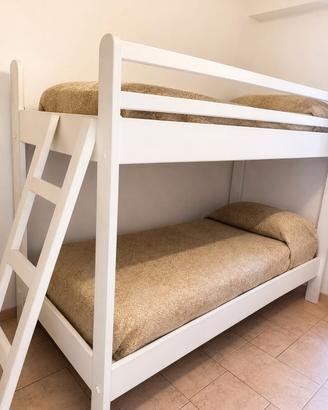 letto a castello in legno 