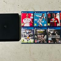Console PS4 Slim 1 TB +8 giochi - NO JOYSTICK