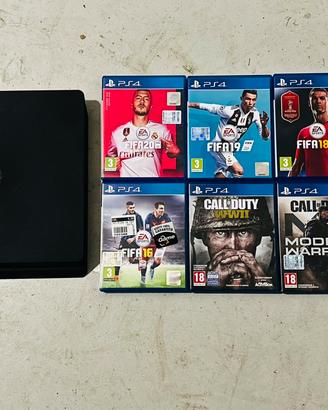 Console PS4 Slim 1 TB +8 giochi - NO JOYSTICK