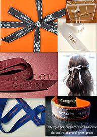 Nastri logati, grandi firme, Brand moda cent0,10cm