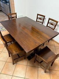 Set in legno massiccio sala/tavernetta