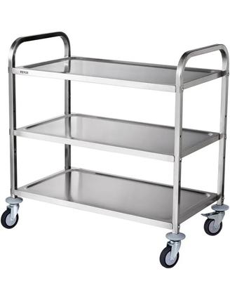 Carrello di servizio in acciaio