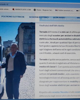 scooter cabinato disabili