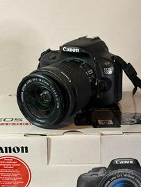 Fotocamera canon eos 100d + obiettivo 18-55mm
