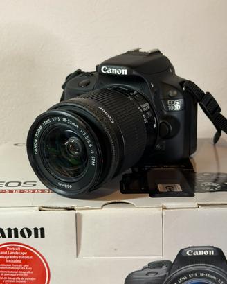 Fotocamera canon eos 100d + obiettivo 18-55mm