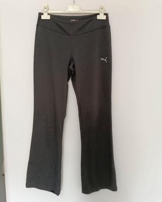 Pantaloni sportivi Puma neri a zampa | vita alta