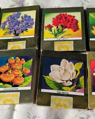 Fiammiferi da collezione. Serie Fiori/ pietre 