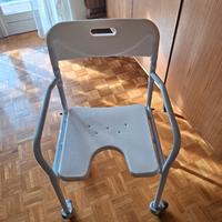 sedia comoda per anziani con ruotine