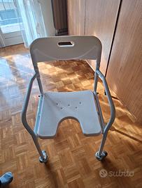 sedia comoda per anziani con ruotine