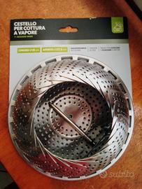 CESTELLO INOX PER COTTURA A VAPORE