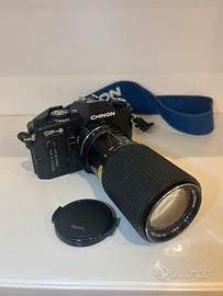 Fotocamera Chinon CP-6 + zoom 80-200mm f4.5