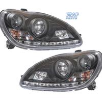FARI XENON MERCEDES CLASSE S W220 02-05 FONDO NERO