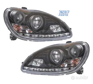 FARI XENON MERCEDES CLASSE S W220 02-05 FONDO NERO