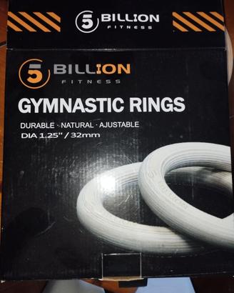 Anelli 5BILLION 32mm - legno Calisthenics CrossFit