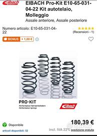 Opel Astra k molle Eibach