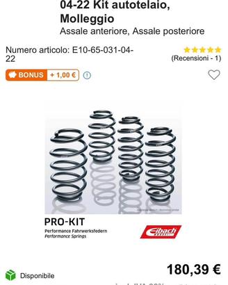 Opel Astra k molle Eibach