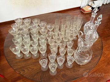 Servizio bicchieri di cristallo