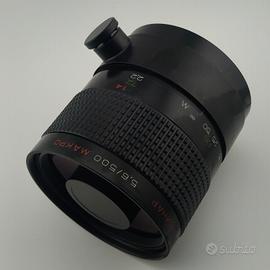 Obiettivo catadiottri Rubinar 500mm F5.6 M42