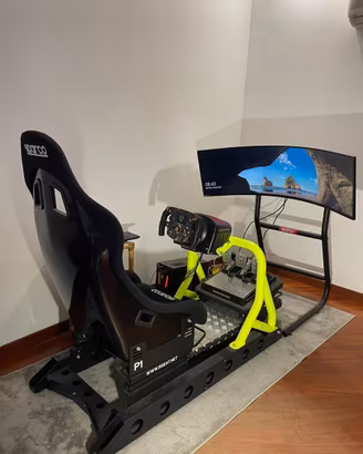 RSeat P1 Yellow Cockpit Sim Racing - Solo Telaio