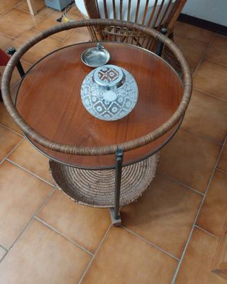 Carrello vintage in legno anni 50