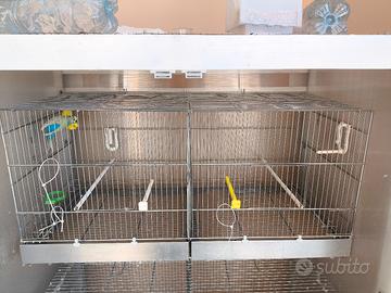 Gabbione da 90 per uccelli vassoio ferro