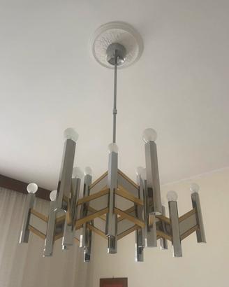 Lampadario a sospensione Gaetano Sciolari vintage